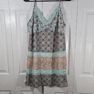 Speechless Mint Floral Lace Dress